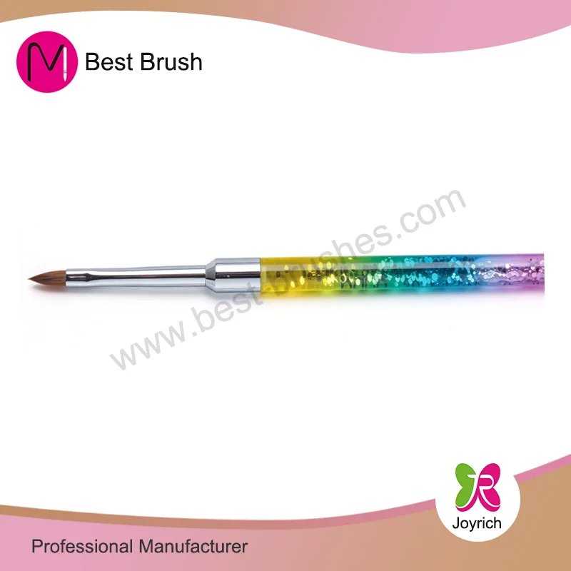 3 kulay Sparkle Kolinsky 3D Nail Brush