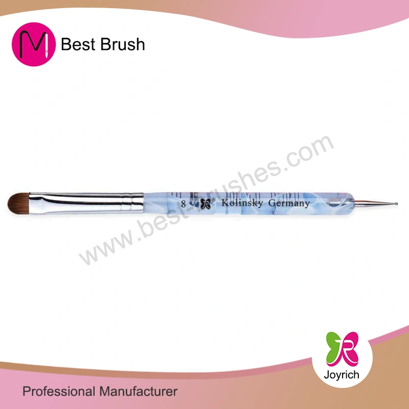 Banayad na asul na acrylic kolinsky hair french brush