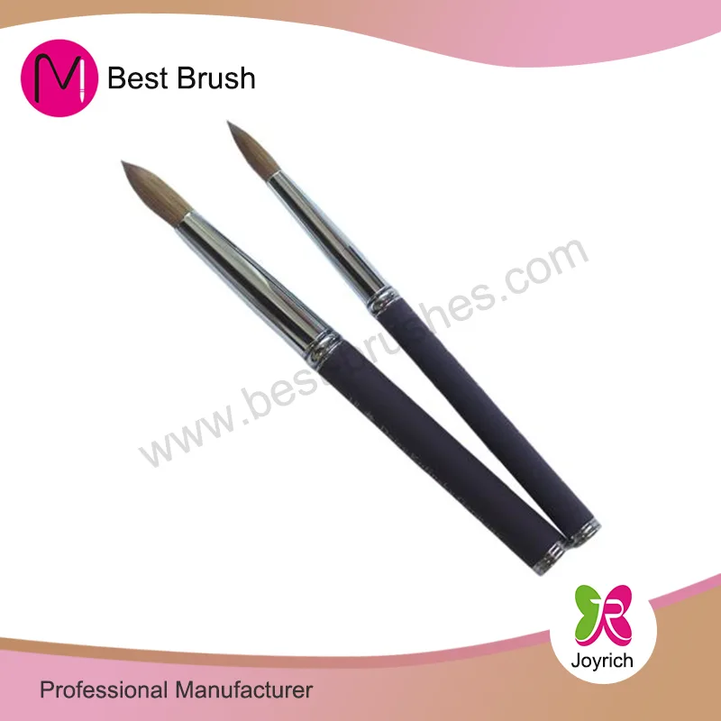 Purple Metal Kolinsky Acrylic Nail Brush
