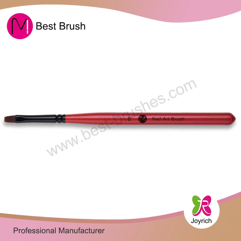 Pulang kahoy na pagpipinta nylon hair gel kuko brush